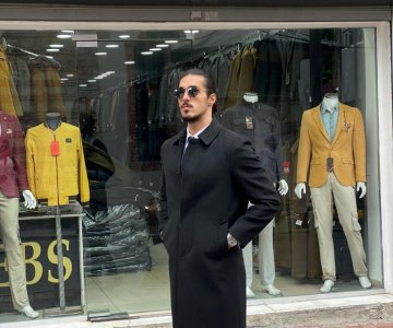 168 DİZ ALTI ERKEK KAŞE PALTO