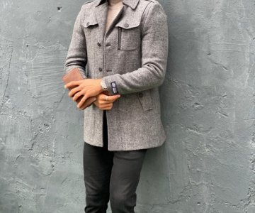 20-12 ERKEK KAŞE  YAKA RİBANALI