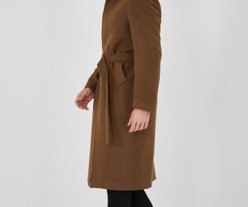 Taba Kemer Detaylı Erkek Kaban